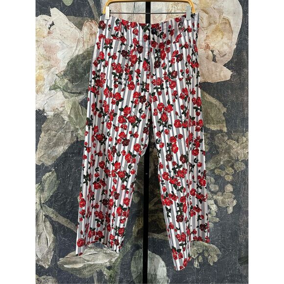 New Anthropologie The Colette Cropped Wide-Leg Trousers by Maeve: Magic Fabric E - Picture 7 of 8